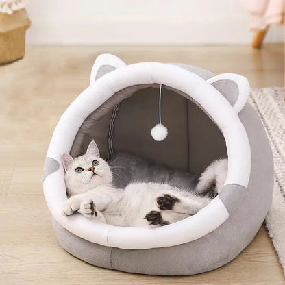 Foldable Self-Warming Cat Tent Bed