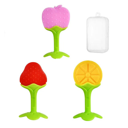 Baby Silicone Training Toothbrush Teething Ring