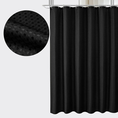 Waterproof Plain Waffle Shower Curtain