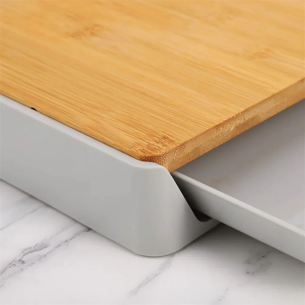Kitchen Chopping Blocks with Storage Drain Storage Box