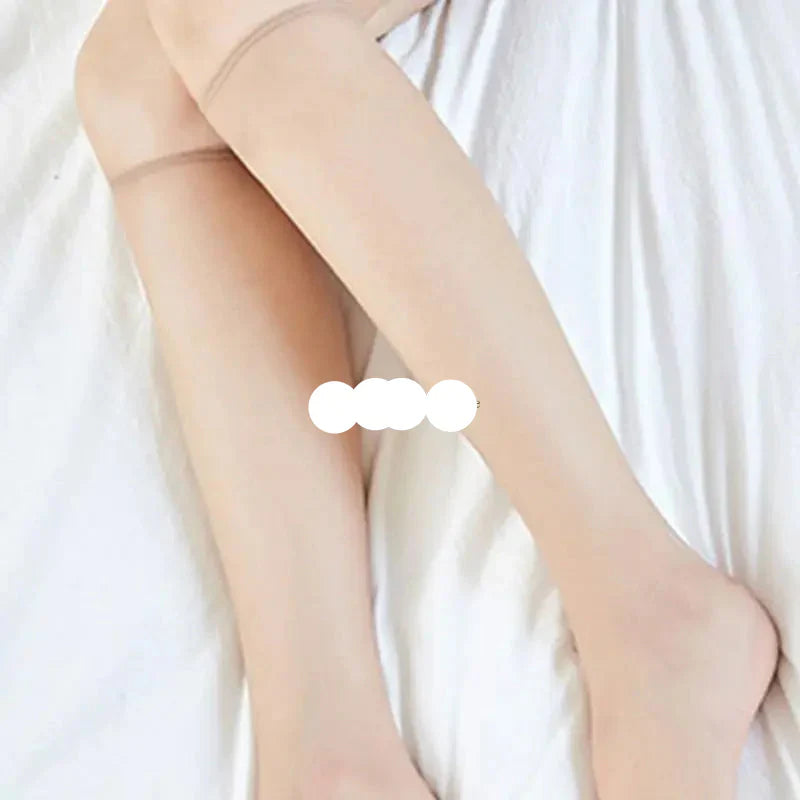 Crystal Fiber Silky Knee Highs Socks