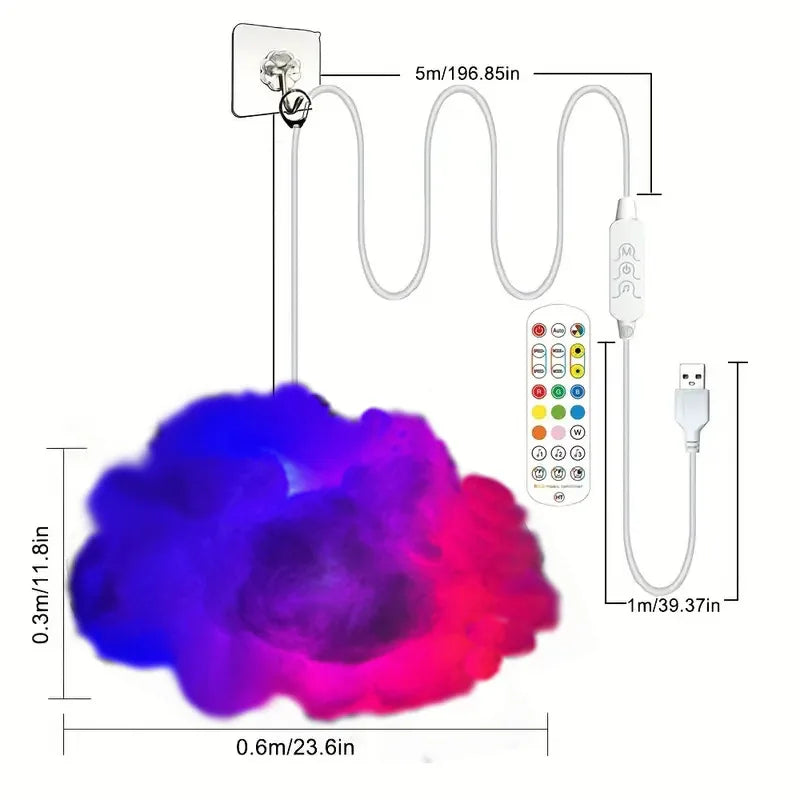 3D Thunder Cloud LED Ambient Light