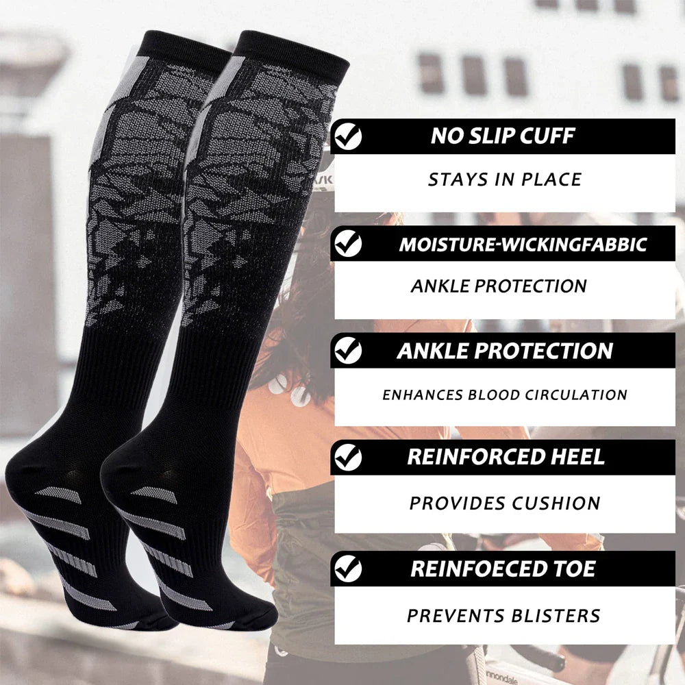 1 Pair Sports Compression Socks for Women and Men