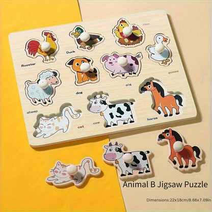 Montessori geometry puzzle board