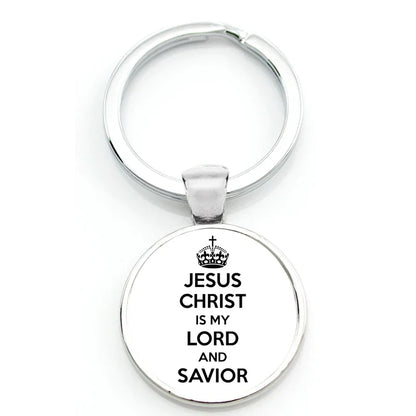 Keychain With Printed Bible Quote