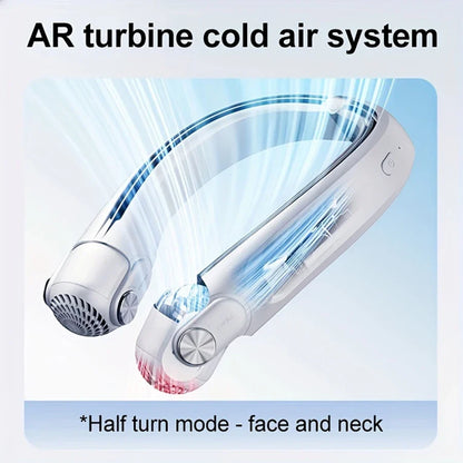 Wearable neck fan, view 2