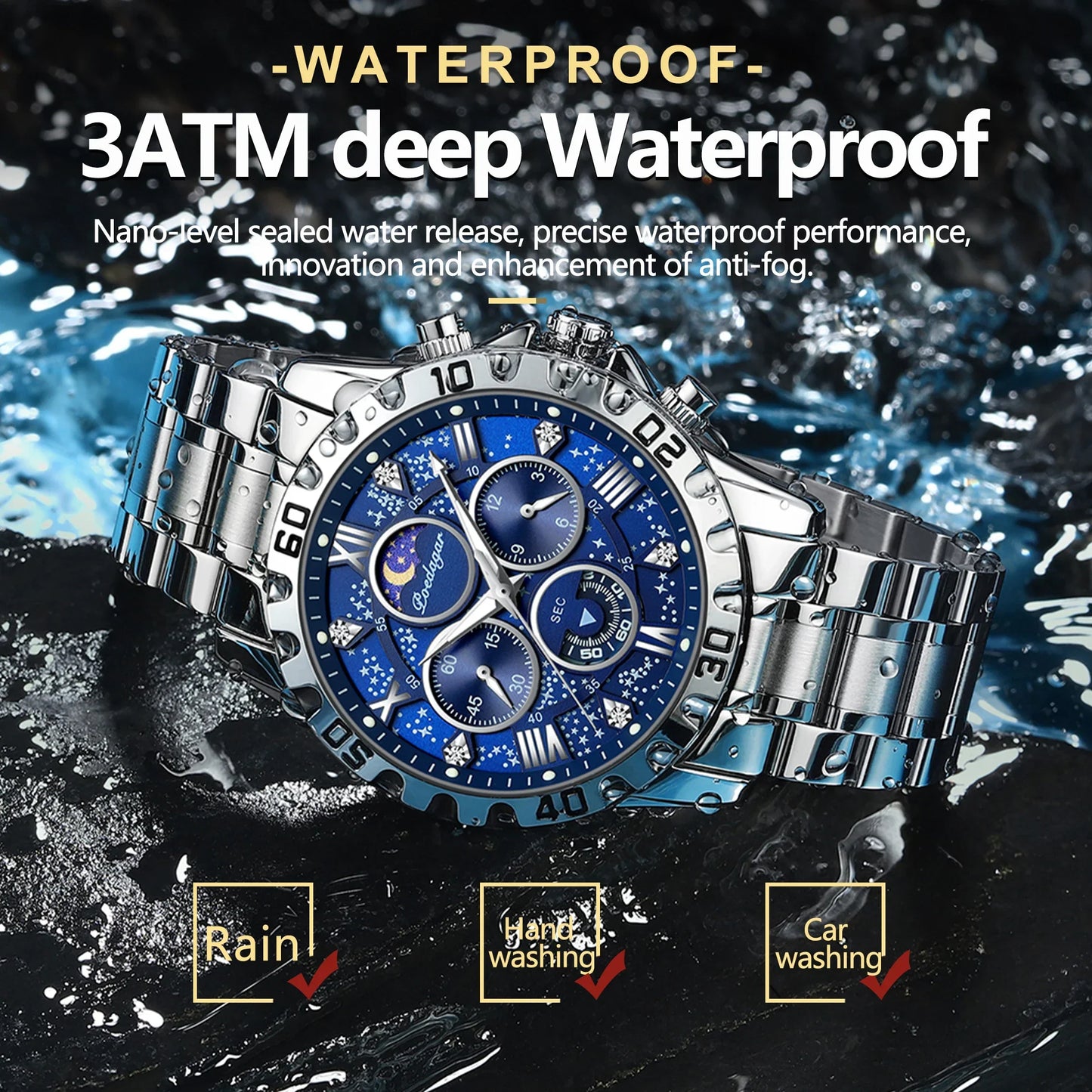 Luxury Quartz Sports Waterproof watch