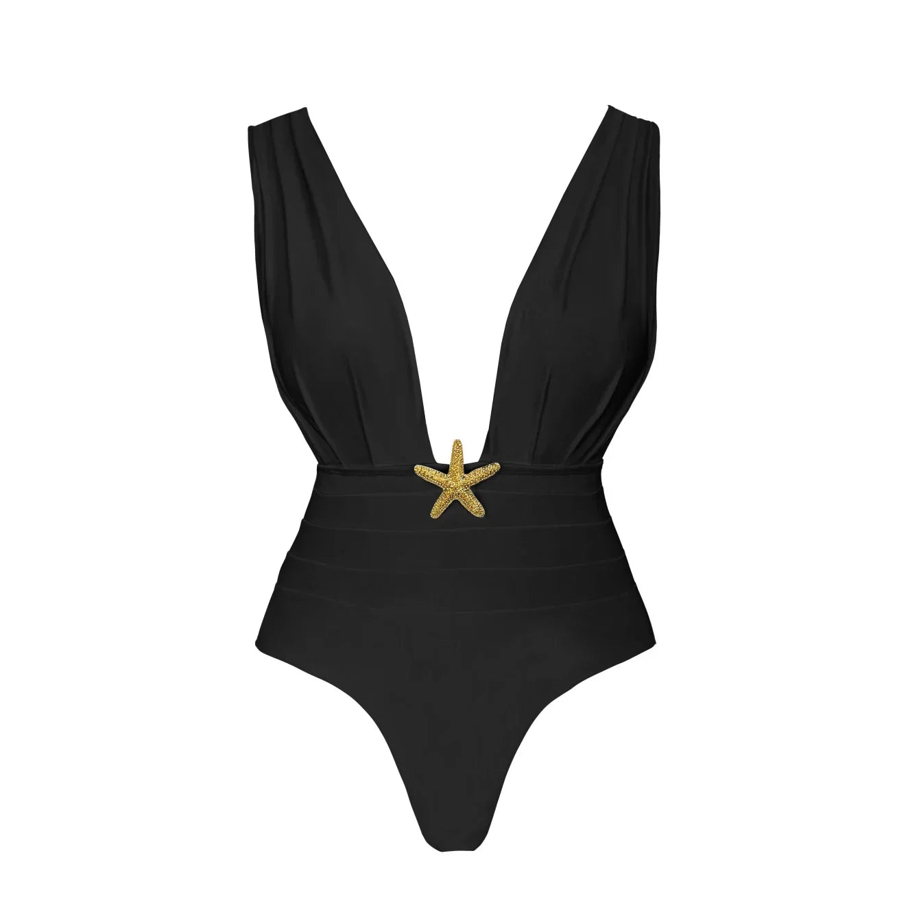 3Pcs Star Button Swimsuit