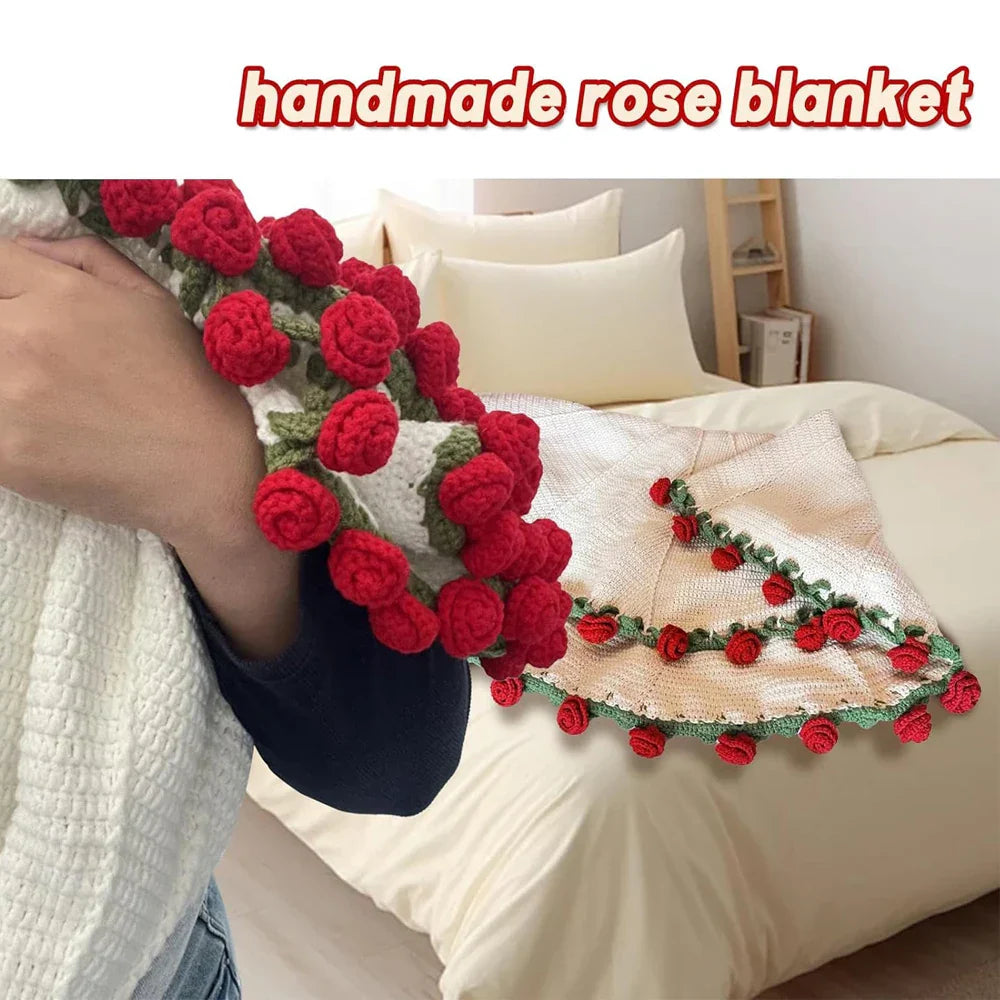 1pcs Finished Flower Bouquet Blanket