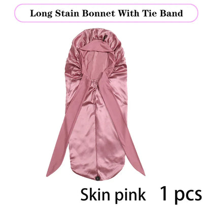 Soft Silky Long Satin Bonnet