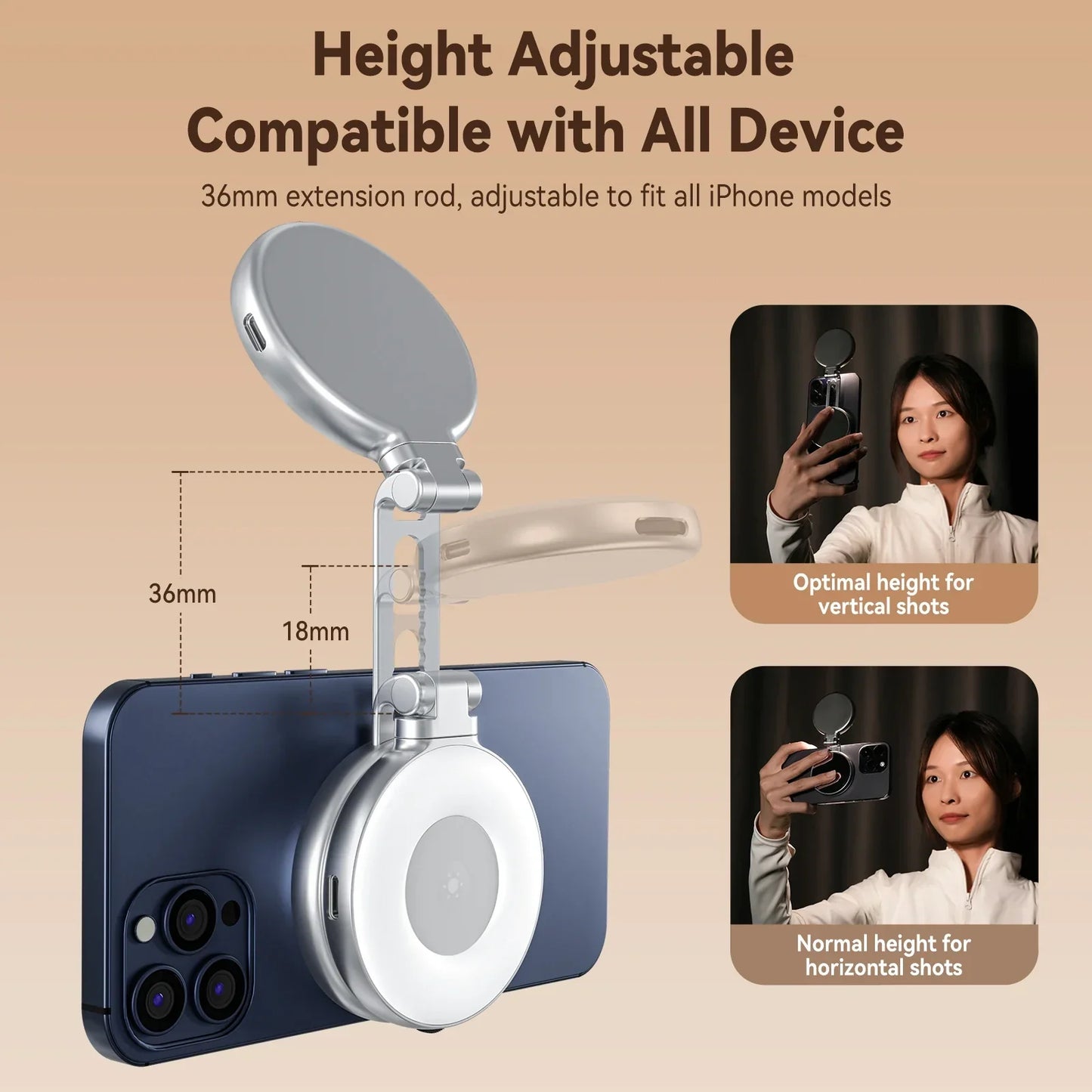 Magnetic Phone Camera Shutter Grip
