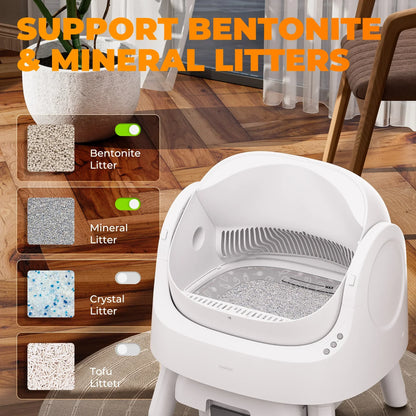 PetPivot AS11 Open-Top Automatic Self Cleaning Cat Litter Box