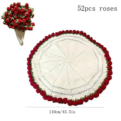 1pcs Finished Flower Bouquet Blanket