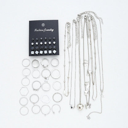 Silver-tone jewelry set, view 6