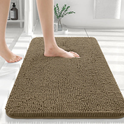 Extra Soft Thick Absorbent Shaggy Bath Mats