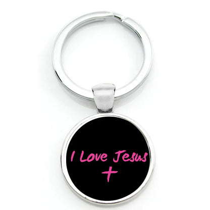 Keychain With Printed Bible Quote