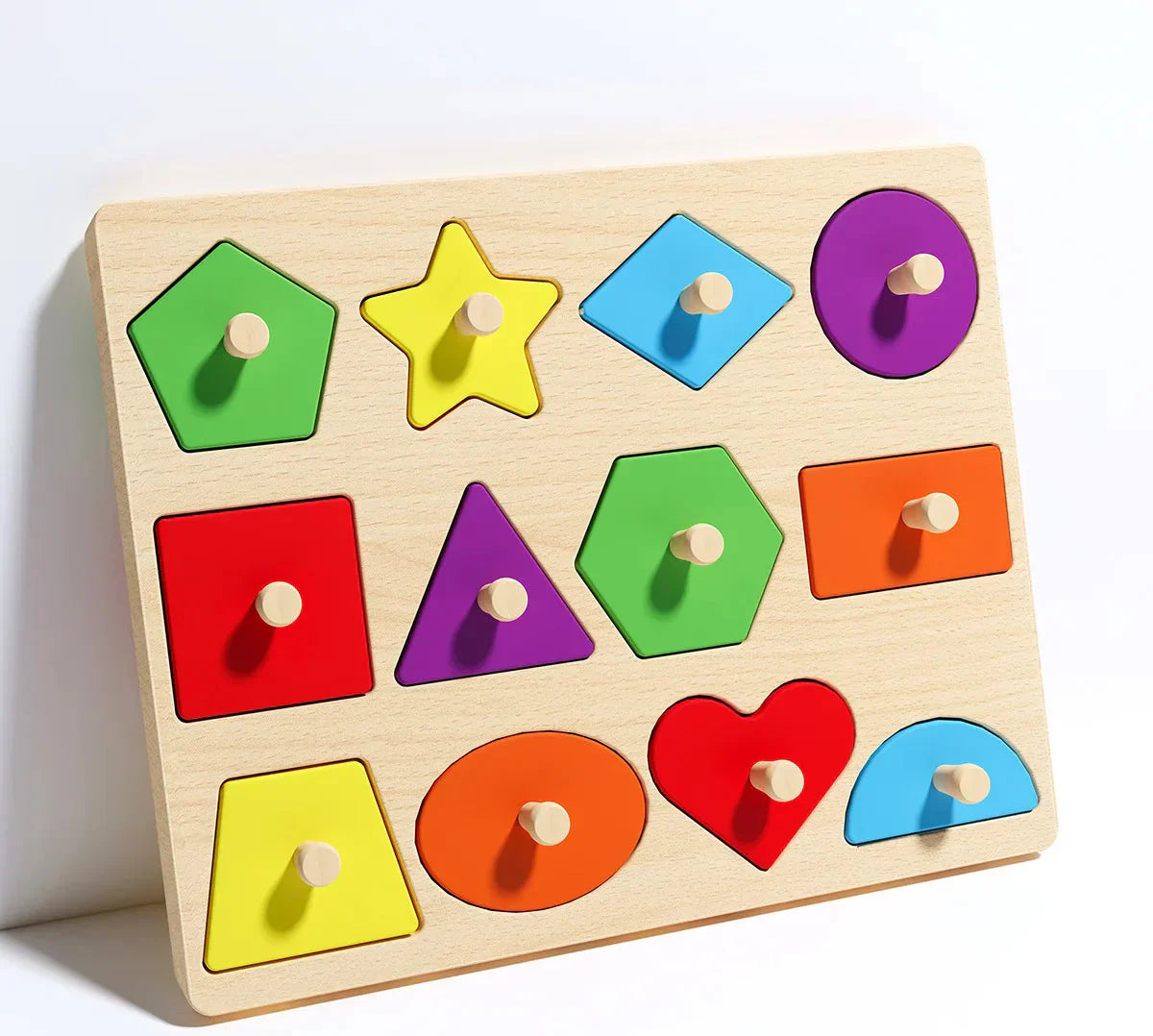 Montessori geometry puzzle board