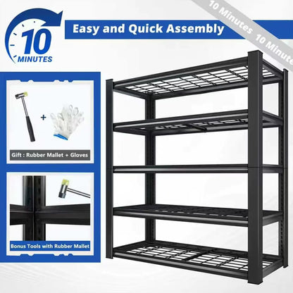 72" Adjustable Metal Double Layer
