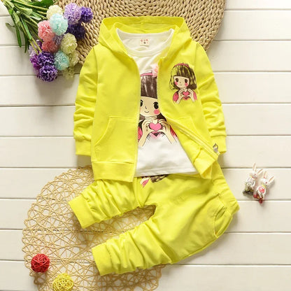 Children Hooded Jacket 3Pc Set