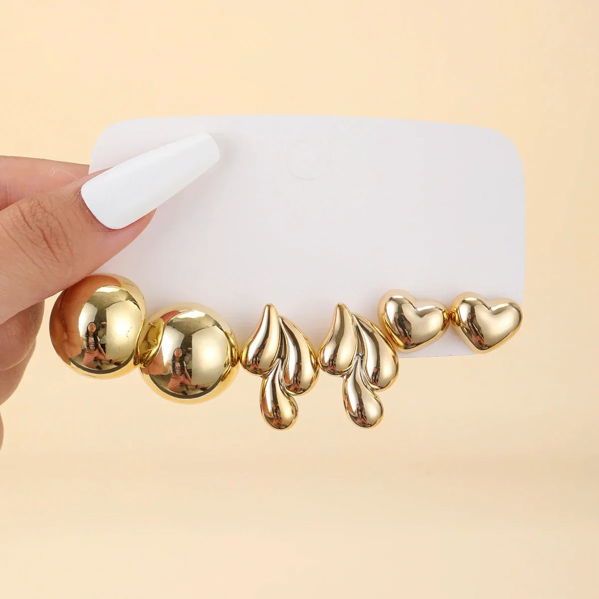 Cross-Border minimalist C-earrings