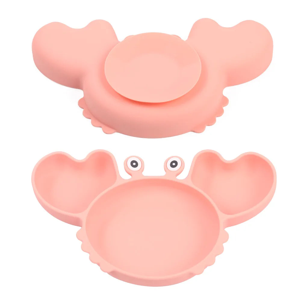 9Pcs Baby Silicone Non-Slip Suction Feeding set