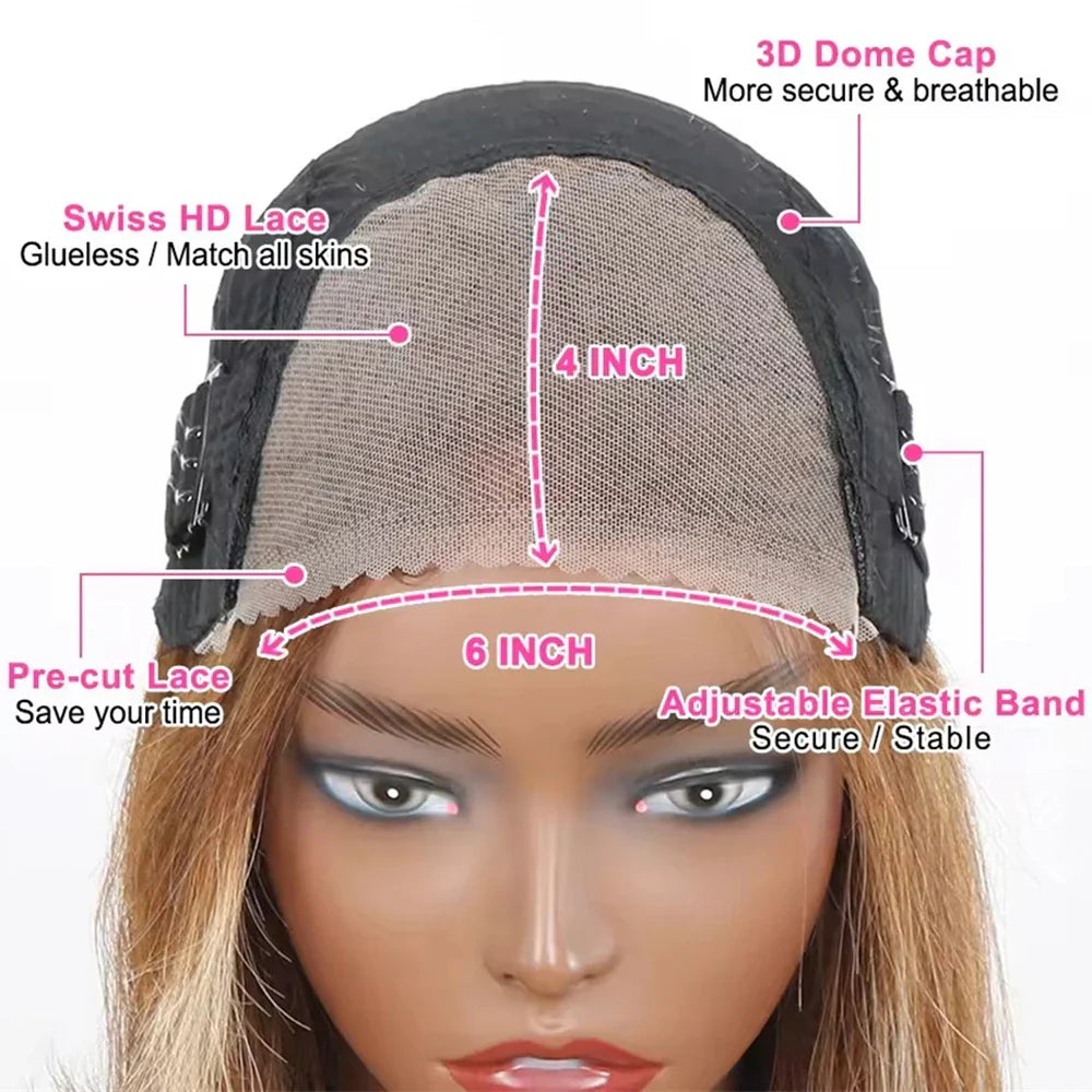 Straight Highlight Glueless Wig