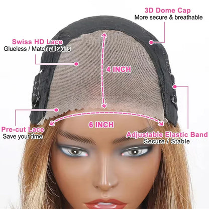 Straight Highlight Glueless Wig