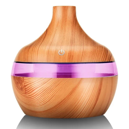 Humidifier Electric Aroma Air Diffuser Wood Ultrasonic