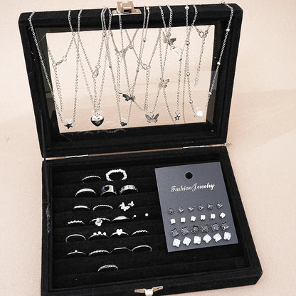 Silver-tone jewelry set, view 7