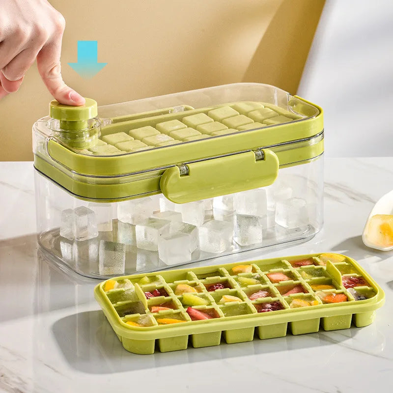 Press Type Ice Cube Tray