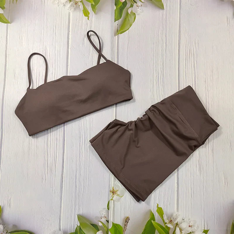 Butt Lifting Gym Sports Set Shorts