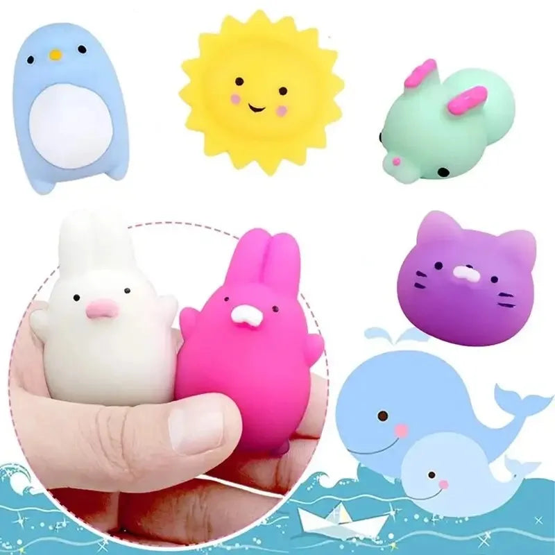Mini animal squeeze toys, view 3