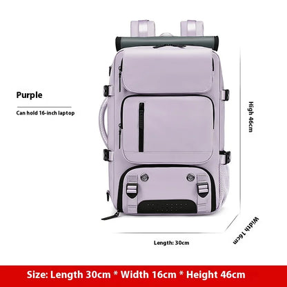 Large Travel Backpack Boardable Backpack USB Charging