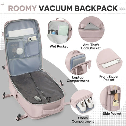 Air Vacuum Compressed Travel Backpack
