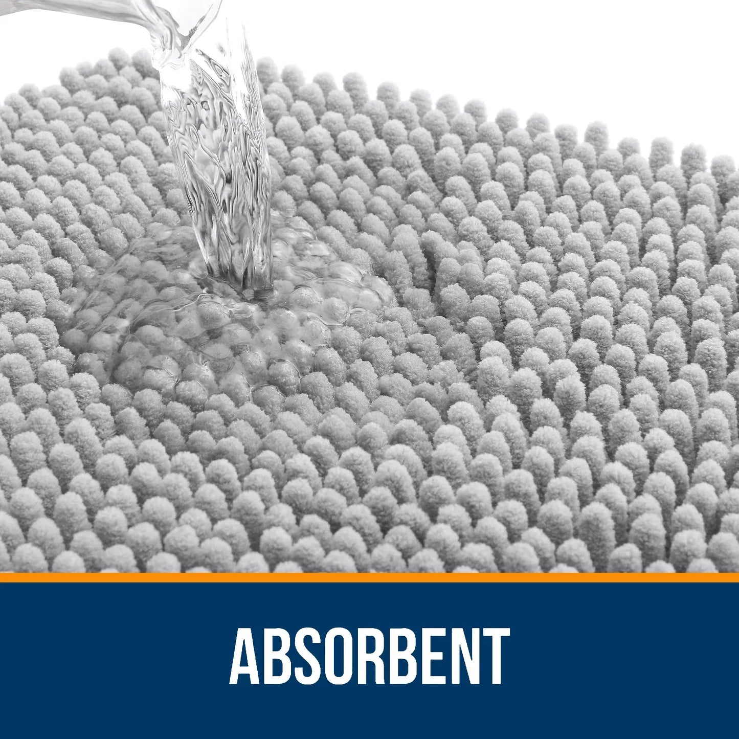 Extra Soft Thick Absorbent Shaggy Bath Mats