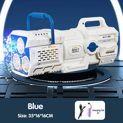 60 Holes Bubble Gun Electric Rocket