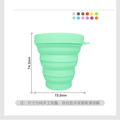 Mini Retractable Silicone Teacup