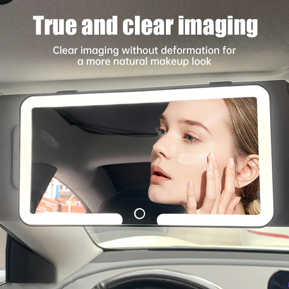 Car LED Makeup HD Mirror