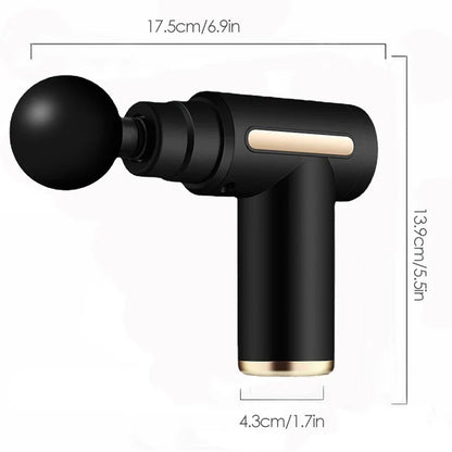 Mini Massage Gun with 4 Heads, USB-C Rechargeable