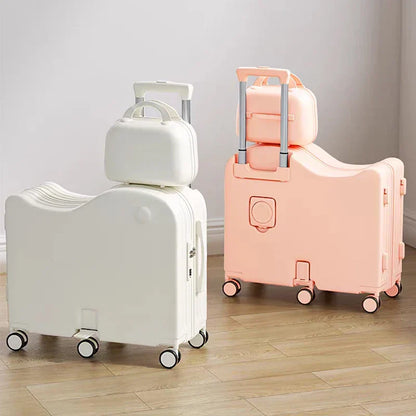 Children's Luggage Set with USB Cup Holder