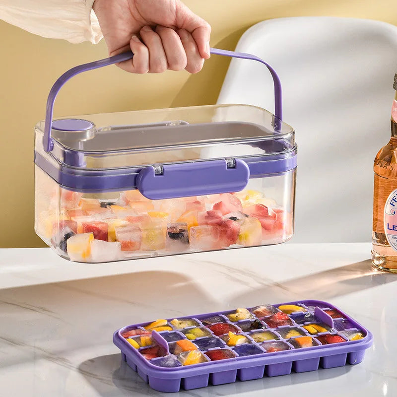 Press Type Ice Cube Tray