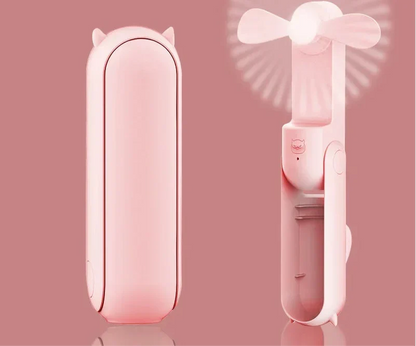 Handheld mini fan in Pink