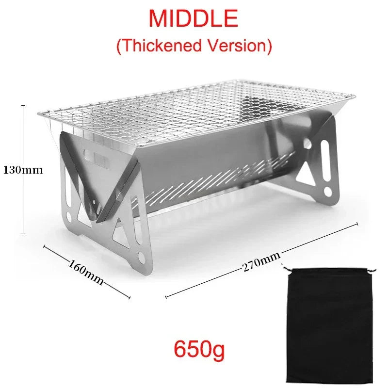 Foldable Portable Mini BBQ Set