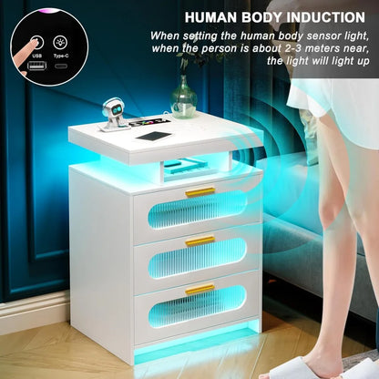 LED Night Stand with Motion Sensor Lights