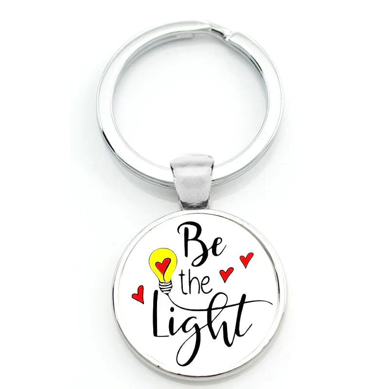 Keychain With Printed Bible Quote