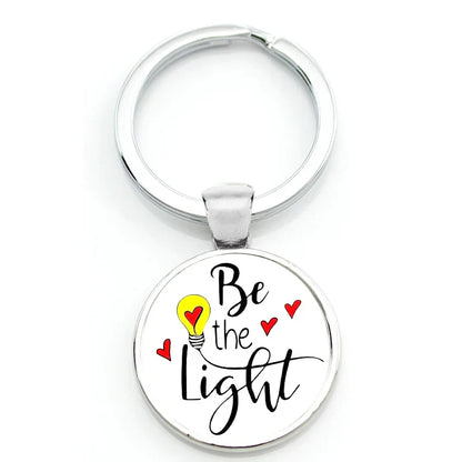 Keychain With Printed Bible Quote