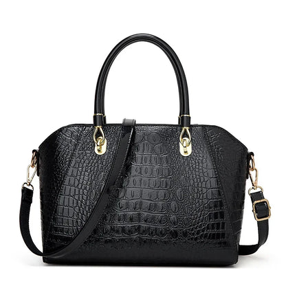 Croc-print work handbag, view 7
