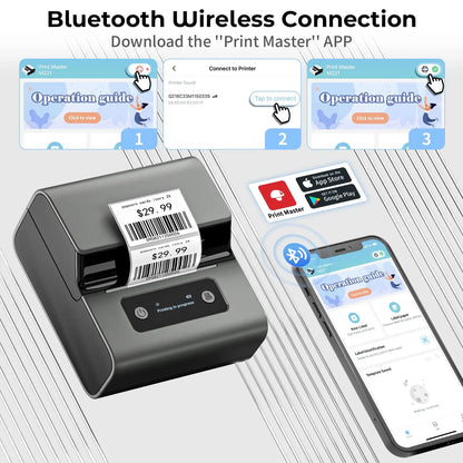 Portable Barcode Label Printer