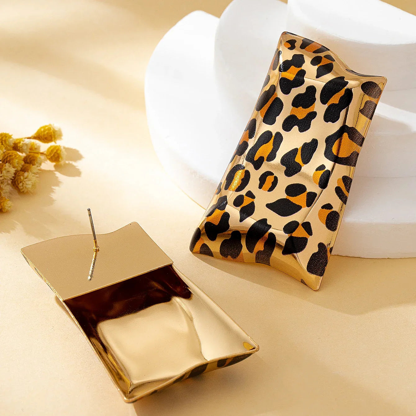 A Pair of Fashionable Women's Earrings