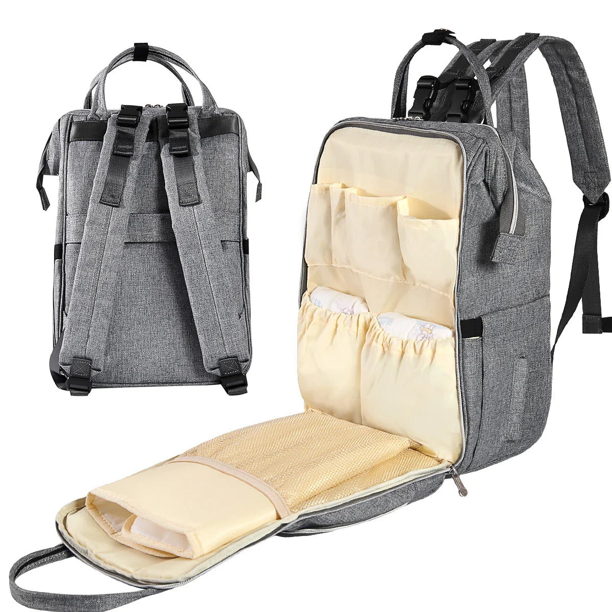 Stylish Diaper Bag Backpack Multifunction for Travel